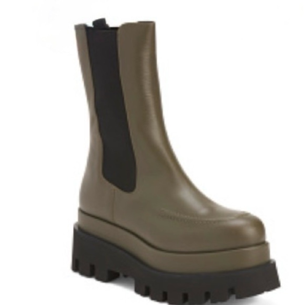 Paloma Barcelo Khaki Elian  Boots Size 41